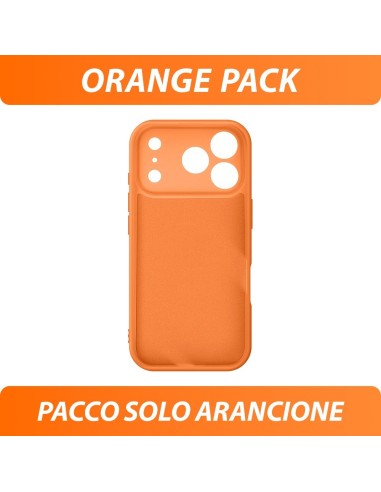 COVER MORBIDA EFFETTO SOFT TOUCH - PACCO MONOCOLORE ARANCIONE