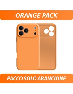 COVER MORBIDA FINITURA OPACA - PACCO MONOCOLORE ARANCIONE
