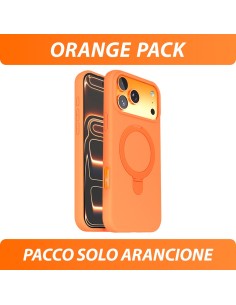ÉTUI SEMI-DUR AU TOUCHER DOUX AVEC SUPPORT PLIABLE - PAQUET MONOCOULEUR ORANGE 2