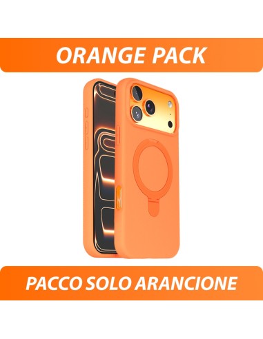 SEMIHARTE SOFT-TOUCH-HÜLLE MIT KLAPPBAREM STÄNDER - ORANGEFARBENE EINHEITSPACKUNG