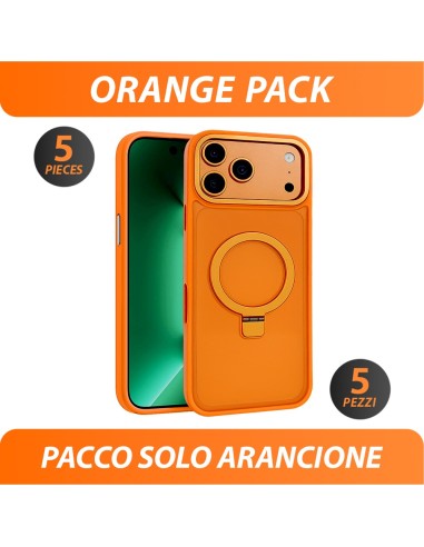 ÉTUI MAGNÉTIQUE SEMICLEAR AVEC FONCTION DE SUPPORT - PAQUET MONOCOULEUR ORANGE