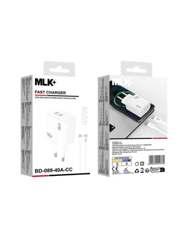 Caricatore da rete fast charge porta PD 20W