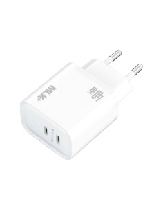 MLK+ 40W FAST CHARGE DUAL USB-C PD WALL CHARGER 2