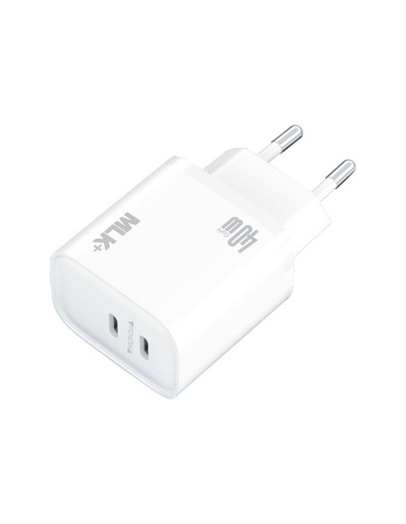 MLK+ 40W FAST CHARGE DUAL USB-C PD WALL CHARGER