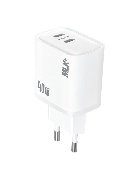 MLK+ 40W SCHNELLLADUNG DUAL USB-C PD WANDLADEGERÄT