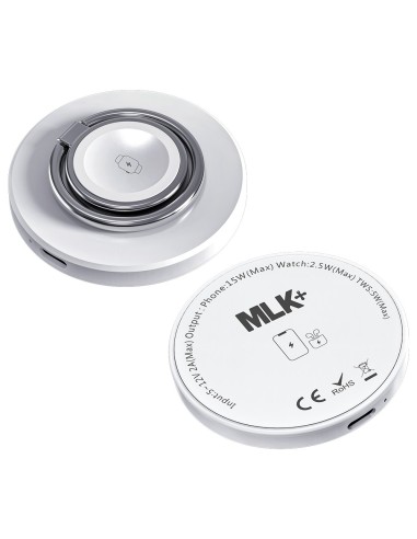 MLK+ 2-IN-1 WIRELESS MAGNETIC CHARGER 15W WITH INTEGRATED STAND
