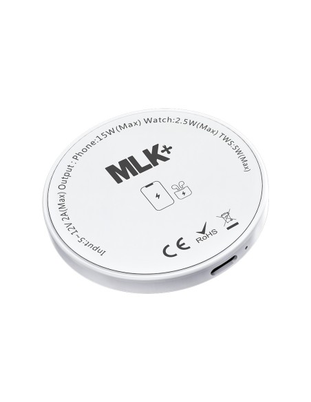 MLK+ 2-IN-1 KABELLOSES MAGNETISCHES LADEGERÄT 15-WATT MIT INTEGRIERTEM-STÄNDER