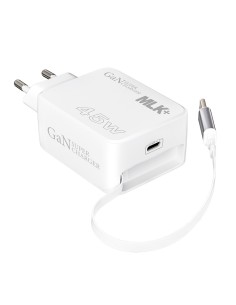 PD port mains charger with Type C to Type C cable