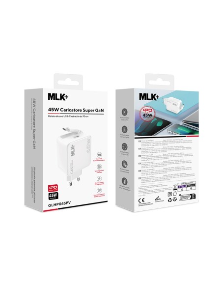 PD port mains charger with Type C to Type C cable