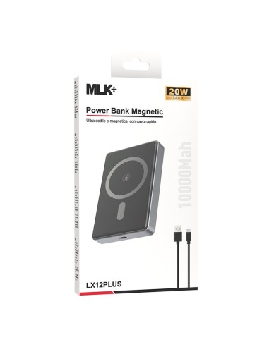 MLK+ ULTRAFLACHE MAGNETISCHE POWERBANK 10000MAH 20W MIT 15W DRAHTLOSER AUFLADUNG