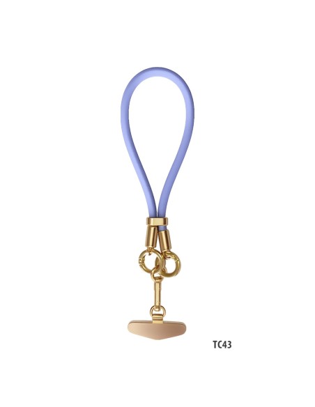 SILICONE NECK STRAP WITH METAL PATCH