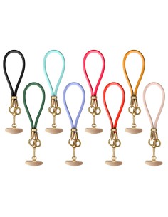 SILICONE NECK STRAP WITH METAL PATCH