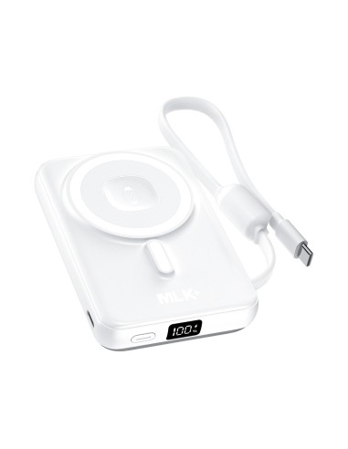 MLK+ POWER BANK MAGNETICO 10000mAh 22.5W CON SUPPORTO E CAVO TYPE-C INTEGRATI
