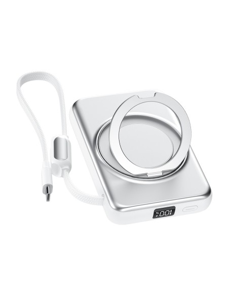 MLK+ BANQUE D'ALIMENTATION MAGNÉTIQUE 10000mAh 22.5W AVEC SUPPORT INTÉGRÉ ET CÂBLE TYPE-C