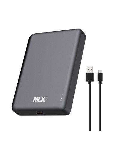 MLK+ BANQUE D'ÉNERGIE MAGNÉTIQUE ULTRA-MINCE 10000MAH 20W AVEC CHARGE SANS FIL 15W