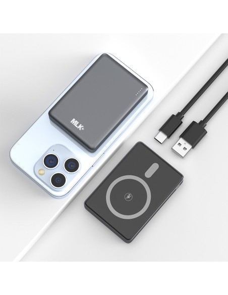 MLK+ ULTRA SLIM MAGNETIC POWER BANK 10000mAh 20W WITH 15W WIRELESS CHARGING