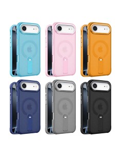 ÉTUI RIGIDE MAGNÉTIQUE SEMI-TRANSPARENT AVEC SUPPORT INTÉGRÉ