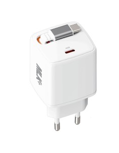 PD port mains charger with Type C to Type C cable