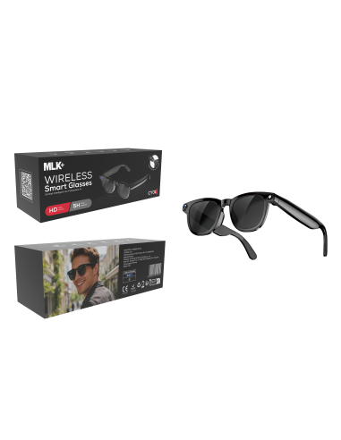 MLK+ OCCHIALI SMART BLUETOOTH CON TRADUZIONE AI E FOTOCAMERA