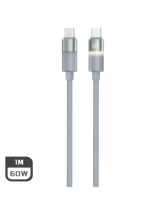 MLK+ CÂBLE USB-C VERS USB-C EN SILICONE DE 60 W AVEC LED