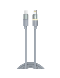 MLK+ CAVO USB-C A LIGHTNING 30W IN SILICONE CON LED 2