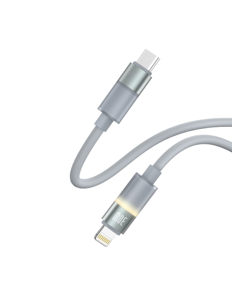 MLK+ 30W USB-C ZU LIGHTNING KABEL IN SILIKON MIT LED
