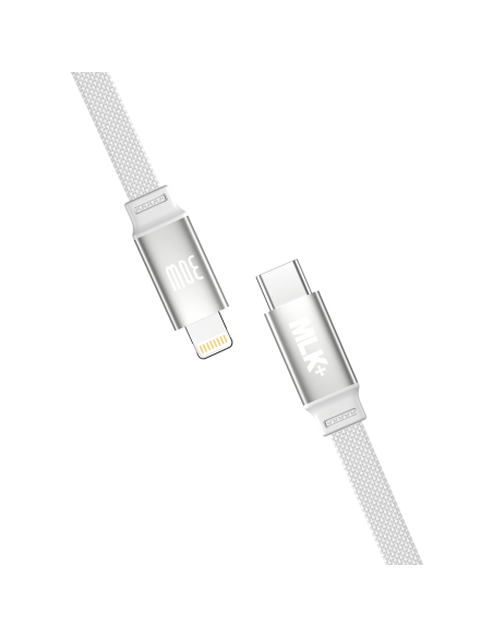 MLK+ 30W MAGNETIC USB-C TO LIGHTNING FLAT BRAIDED CABLE