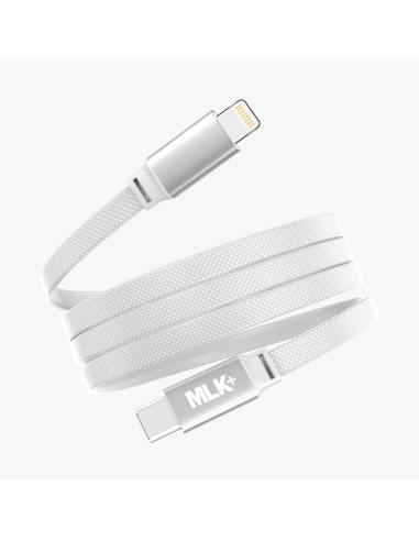 MLK+ 30W MAGNETIC USB-C TO LIGHTNING FLAT BRAIDED CABLE