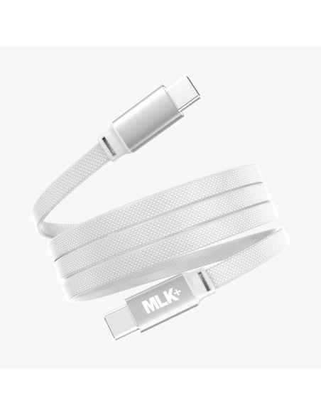 MLK+ 60W MAGNETISCHES USB-C ZU USB-C FLACH GEFLOCHTENES KABEL