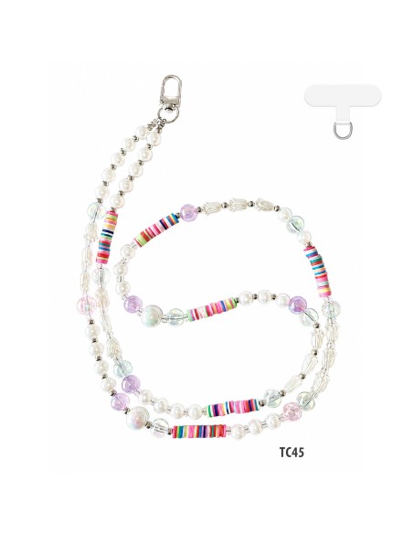 45CM-LONG PHONE BEADS