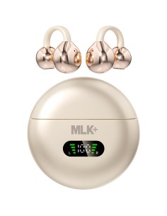 MLK+ EAR-CLIP OREILLETTES BLUETOOTH AVEC AFFICHAGE LED ET TRADUCTION AI EN TEMPS RÉEL