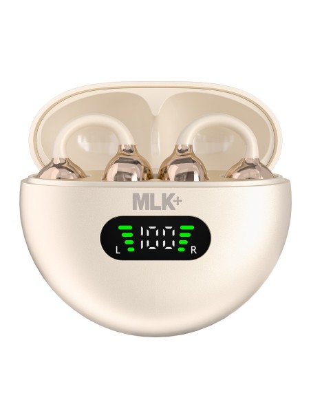 MLK+ EAR-CLIP OREILLETTES BLUETOOTH AVEC AFFICHAGE LED ET TRADUCTION AI EN TEMPS RÉEL