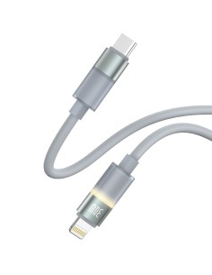 MLK+ 30W USB-C TO LIGHTNING CABLE IN SILICONE WITH LED