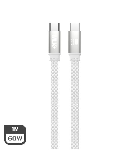 MLK+ CAVO PIATTO INTRECCIATO USB-C A USB-C 60W MAGNETICO