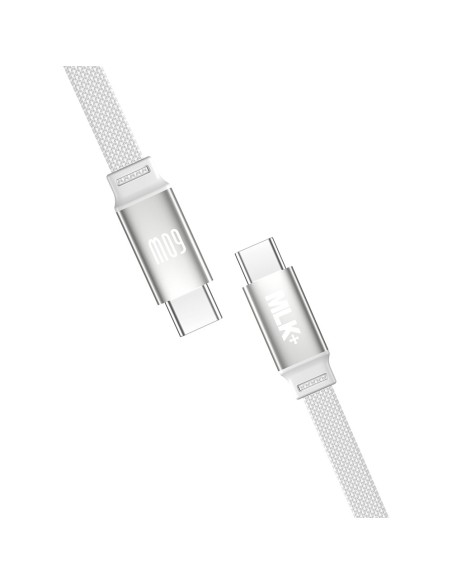 MLK+ 60W CÂBLE TRESSÉ MAGNÉTIQUE USB-C À USB-C TRESSÉ PLAT