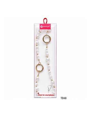 PERLES DE TÉLÉPHONE DE 60 CM DE LONG AVEC PORTE-LUNETTES