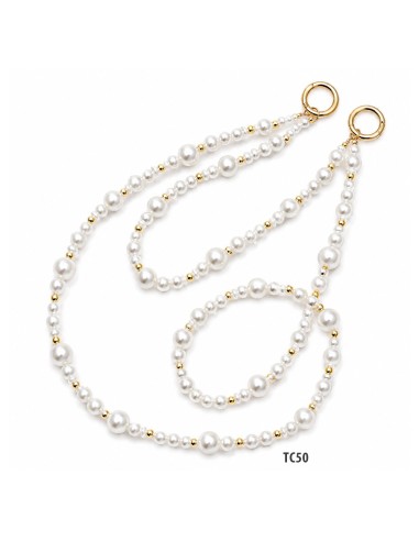 PERLES DE TÉLÉPHONE DE 60 CM DE LONG AVEC PORTE-LUNETTES