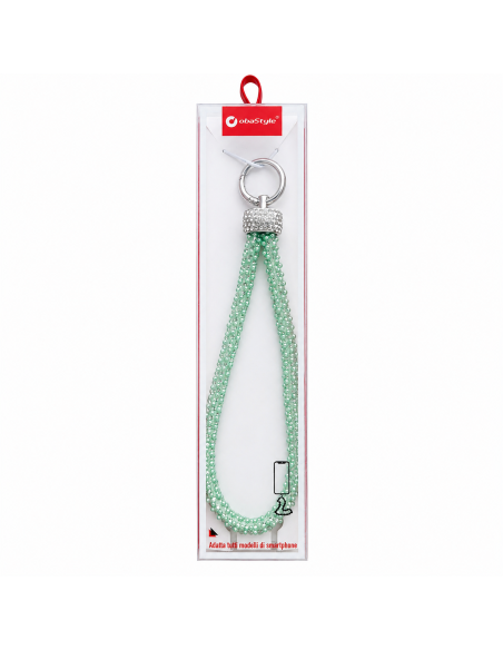 WRIST LACE WITH RHINESTONES AND BEADS