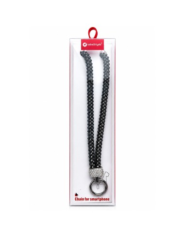 LACCIO DA COLLO CON STRASS E PERLINE