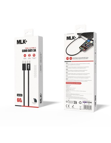 MLK+ TYPE C TO TYPE C BRAIDED CHARGING CABLE