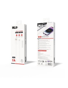 MLK+ CHARGING AND DATA CABLE 2.4A LIGHTNING CONNECTOR