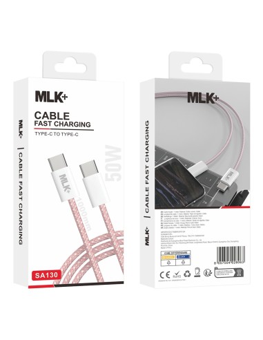 MLK+ CAVO INTRECCIATO FAST CHARGE TYPE C TO TYPE C