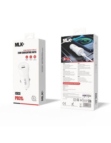 Caricatore da auto fast charge PD 20W