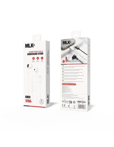 MLK+ AURICOLARI A FILO IN-EAR CONNETTORE TYPE C