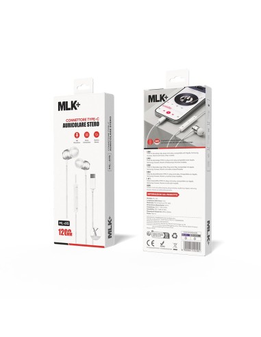 MLK+ ÉCOUTEURS INTRA-AURICULAIRES FILAIRES CONNECTEUR DE TYPE C