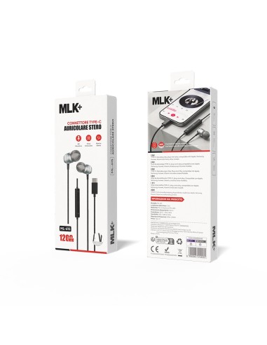 MLK+ ÉCOUTEURS INTRA-AURICULAIRES FILAIRES CONNECTEUR DE TYPE C