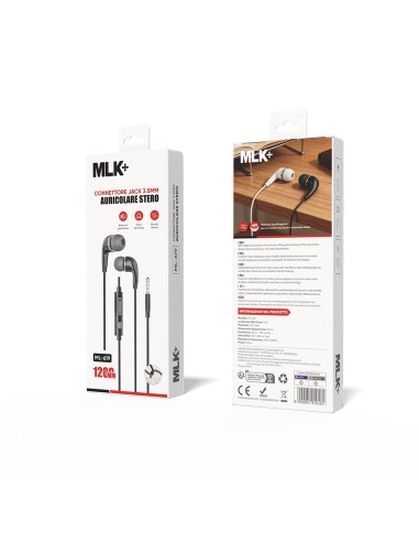 MLK+ ÉCOUTEURS INTRA-AURICULAIRES FILAIRES CONNECTEUR DE JACK 3.5MM