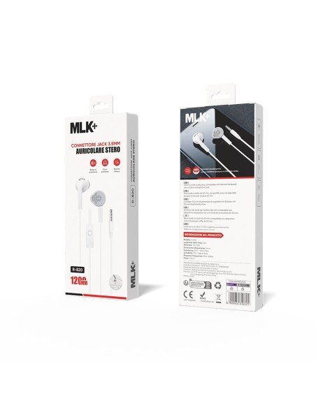 MLK+ IN-EAR KABELGEBUNDENE OHRHÖRER KLINKE 3.5MM ANSCHLUSS