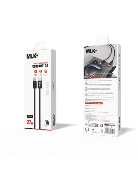MLK+ TYPE C TO LIGHTNING BRAIDED CHARGING CABLE
