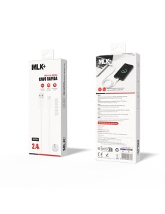 MLK+ CHARGING AND DATA CABLE 2.4A CONNECTOR V8